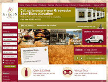 Tablet Screenshot of aitkenwines.com